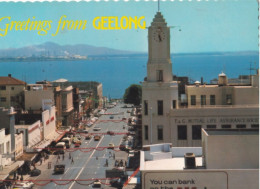 Greeting From Geelong - Victoria Overiooking Moorabool Street To Corio Bay And The You Yangs - Formato Grande Viaggiata - Geelong