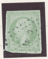 COCHINCHINE -N° 8 COLONIES GÉNÉRALES  - 5 C VERT JAUNE   -Obl .LOSANGE C C N 4 (BARIA , CHO -LEN ) - Used Stamps