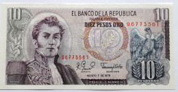 COLOMBIA - 10 PESOS ORO - P 407 G (1979) - UNCIRC - BANKNOTES - PAPER MONEY - CARTAMONETA - - Kolumbien