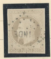 INDE    -N° 9 COLONIES GÉNÉRALES - 30c BRUN  -Obl .LOSANGE I N D E - TTB -SIGNÉ L.COSNELLE - Used Stamps