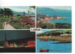 LARGS MULTIVIEW - POSTALLY USED 1973 FROM SALTCOATS - AYRSHIRE - Ayrshire