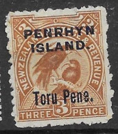 Cook Penrhyn Mh * 1903 12 Euros Bird - Penrhyn