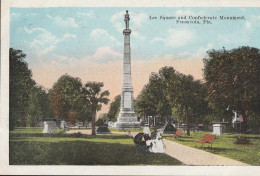 PENSACOLA. - Lee Square And Confederate Monument.  Carte Pas Courante - Pensacola