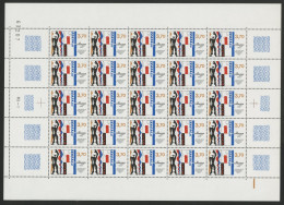 N° 2470 3,70 Fr Le Corbusier Feuille De 25 Ex. Neufs ** MNH Vendue à La Valeur Faciale TB Voir Suite - Full Sheets