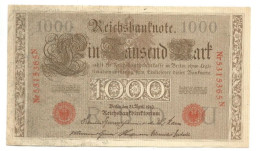 Germany Deutschland 1910 Reichsbanknote 1000 Mark - Andere - Europa