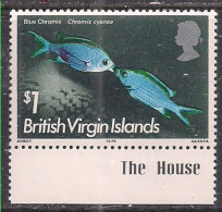 British Virgin Islands 1975 QE2 $1 Fish SG 343w MNH ( H1007 ) - British Virgin Islands