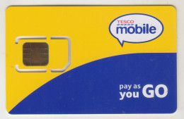 UK - Yellow / Blue , Tesco GSM Card ,mint - Other & Unclassified