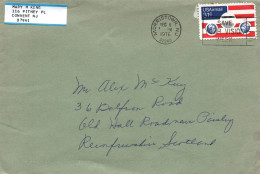 ENVELOPPE AVEC FLAMME MORRISTOWN - BEAU TIMBRE U.S.A. - Storia Postale