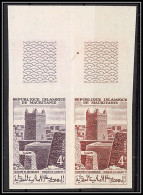 94026c Y&t N°194 Islam Mosquée De Chinguetti 1965 Mauritanie Essai Proof Non Dentelé Imperf Paire Pair ** MNH Mosque - Mosquées & Synagogues