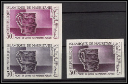 94037b Yt 221 Tourisme Archeologie Pichet De Cuivre Mauritanie Essai Proof Non Dentelé Imperf ** MNH 1966 Copper Pitcher - Autres & Non Classés