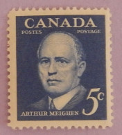 CANADA YT 320 NEUF**MNH " A.MEIGHEN" ANNÉE 1961 - Nuevos