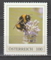 Österreich Personalisierte BM Heimische Tierwelt Insekt Hummel ** Postfrisch - Timbres Personnalisés
