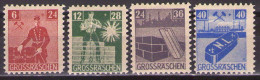 Lokalpost, Grossräschen Mi 43-46 - 10-3/4 MH*VF - Neufs