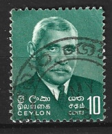 CEYLAN. Timbre Oblitéré. Ancien Premier Ministre. - Sri Lanka (Ceylan) (1948-...)