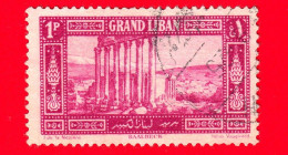 LIBANO - Usato - 1925 - Baalbeck - Tempio Di Giove - 1 - Lebanon