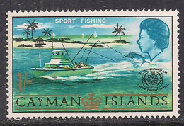 Cayman Islands 1967 QE2 1/- Sport Fishing MLH SG 207 ( M1009 ) - Cayman Islands
