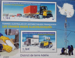 French Antarctic Territories 2023, Grand Glaciological Raids, MNH S/S - Ongebruikt