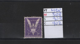 PRIX FIXE Obl 458 YT 510 MIC 904 SCOT 904 GIB Aigle Stylisé 1942 Etats Unis 58A/04 - Usados