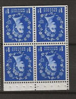 1952 MNH GB Wmk Tudor Crown Booklet Pane SG 516-mWi - Unused Stamps