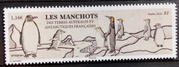 French Antarctic Territories 2024, Penguens, MNH Single Stamp - Unused Stamps