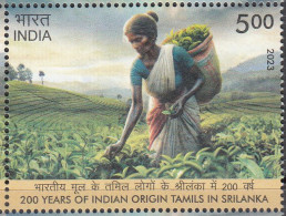 INDIA 2023,  LOT Of 10 Stamps,   200 Years Of Indian Origin Tamils In Sri Lanka, 10 Stamps, MNH(**). - Ungebraucht