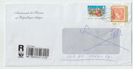 7564 Lettre Cover 2023 CESKA REPUBLIKA REPUBLIQUE TCHEQUE RECOMMANDE REGISTERED NPAI RTS RETURN TO SENDER - Brieven En Documenten