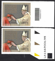 Italia 2014 ; Concistoro Per Nuovi Cardinali: Francobollo A Barre + Con Codice Alfanumerico. - Bar Codes