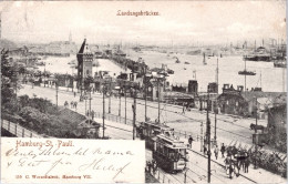 Hamburg-St.Pauli Landungsbrücken (Stempel: 1902, Nach Dänemark) - Mitte