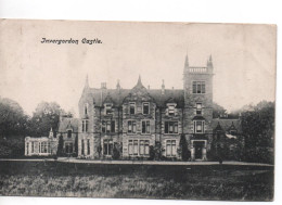 BLACK & WHITE POSTCARD - INVERGORDON CASTLE - WITH GOOD CROMARTY POSTMARK - ROSS & CROMARTY - HIGHLANDS - Ross & Cromarty