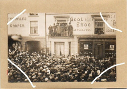 1906 BRIGG ELECTION 11 WRAWBY ST ELWOOD SHOP OLD RP POSTCARD  RECKITT LIBERAL LINCOLNSHIRE - Andere & Zonder Classificatie