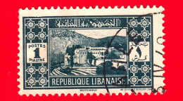 LIBANO - Usato - 1939 - Paesaggi - Palazzo Beit-ed-Din - 1 - Gebraucht