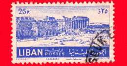 LIBANO - Usato - 1952 - Paesaggi Libanesi E Cedro -Rovine Di Baalbek - 25 - Lebanon