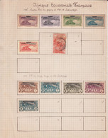 Lot 42 Timbres Afrique Equatoriale Française 1936 1937 1938 1939 Neuf Et Oblitéré Avec Charnière - Autres & Non Classés