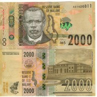 MALAWI  2'000 Kwacha  P69b  Dated 01.01.2018  ( Reverend John Chilembwe, Outline Of Malawi ) - Malawi