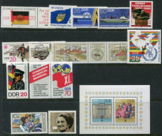 DDR 1986 Twelve Commemorative Issues  MNH / ** - Unused Stamps