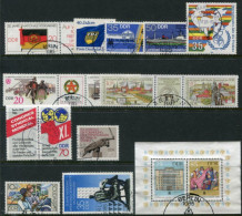 DDR 1986 Eleven Commemorative Issues Used - Gebraucht