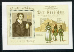 DDR 1986 Weber Bicentenary Block MNH / **.  Michel Block 86 - Unused Stamps
