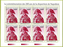 A9605 - TCHAD -  ERROR MISPERF Stamp Sheet - 2021 - Napoleon - Napoléon