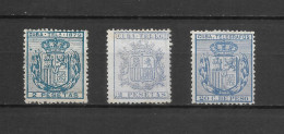 (LOT349) Cuba Telegraph Stamps. 1875-1896. VF MLH - Telégrafo