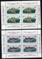 DDR 1986 Castles Sheetlets MNH / **.  Michel 3032-33 Kb - Neufs