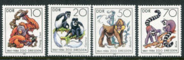 DDR 1986 Anniversary Of Dresden Zoo MNH / **.  Michel 3019-22 - Unused Stamps