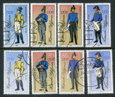 DDR 1986 Postal Uniforms Both Perforations Used.  Michel 2997-3000 I+II - Usados