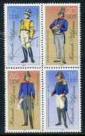 DDR 1986 Postal Uniforms In Block MNH / **.  Michel 2997-3000 II - Unused Stamps