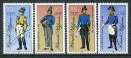 DDR 1986 Postal Uniforms In Singles MNH / **.  Michel 2997-3000 I - Unused Stamps