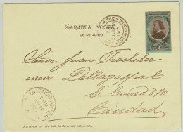 Argentinien / Argentina 1901, Tarjeta Postal Mit Bildzudruck Panzerkreuzer Acorazado Belgrano - Postal Stationery