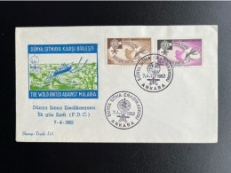 TURKEY 1962 FDC ANTI MALARIA 07-04-1962 TURKIJE TURKIYE - FDC