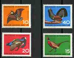 Germany 1965 MiNr. 464 - 467  Deutschland Birds 4v MNH** 1,00 € - Gallinaceans & Pheasants