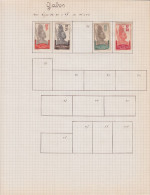 Lot 27 Timbres Gabon 1910 1911 1922 1924 1925 1936 Neuf Et Oblitéré Avec Charnière - Otros & Sin Clasificación