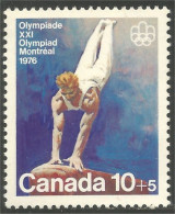 Canada 10c+5c Gymnaste Gymnastics Jeux Olympiques Montreal 1976 MNH ** Neuf SC (CB-11b) - Ongebruikt