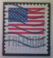 United States, Scott #5790, Used(o) Booklet, 2023, Flag Definitive: Freedom Flag, (63¢) Forever - Usati